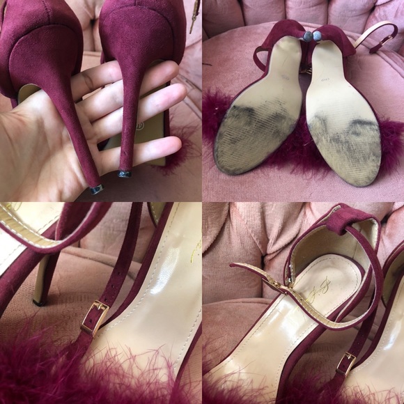 Wine high heel sandals - Picture 2 of 3